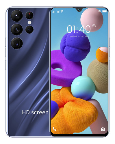 Teléfono Inteligente Android Barato S22 Ultra Pro 6.52 Pulgadas Ram 16gb Y Rom 1tb Azul