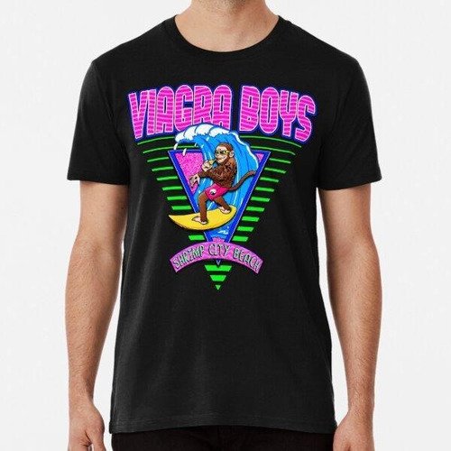 Remera Viagra Boys Shrimp City Playa Algodon Premium