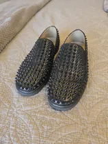 Comprar Christian Louboutin Spike Roller Boat Sneaker Negro Hombre