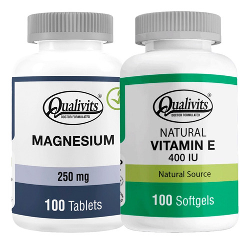 Magnesio 250 Mg + Vitamina E 400 U.i - Qualivits