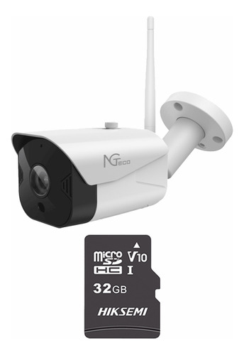 Zkteco Cámara De Seguridad Ng-c401-plus-32 Con Microsd 32gb Bullet Wifi 1080p Distancia Ir 15 Metros Almacenamiento Local Y En La Nube Control Remoto Audio Bidireccional  Máxima Seguridad Cctv