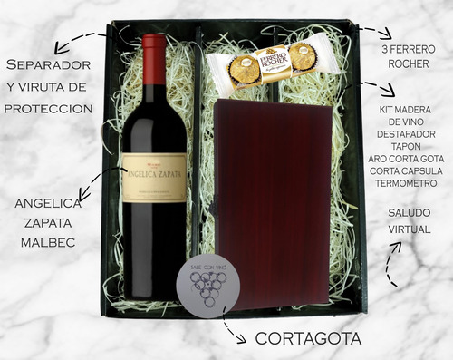 Regalo Box Angelica Zapata + Kit Accesorios + Choco. Ferrero