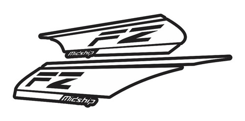 Sticker, Calcomania Para Tanque: Yamaha Fz 1.0 Midship