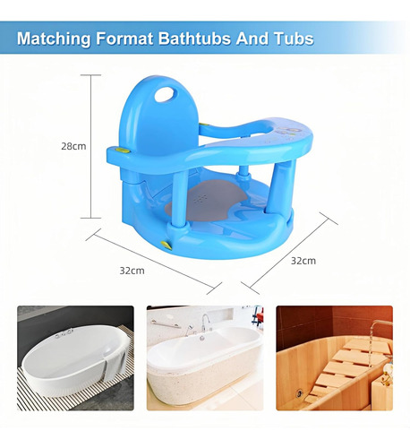 Asiento De Baño Para Bebé, Cómodo Y Seguro, Cojín De Baño Po
