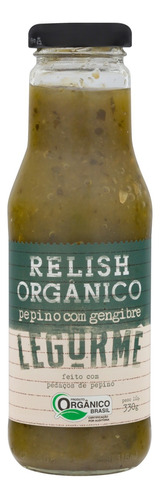 Relish de Pepino com Gengibre Orgânico Legurmê Vidro 330g
