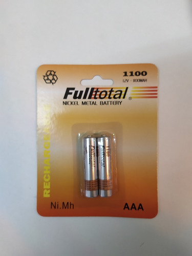 Pack X5 Blister Pila Aaa Recargables 1.2v-1100mah Full Total