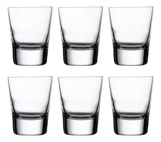 Set X6 Vaso Cristal Nude Pasabahce Profesional Chupito Shot