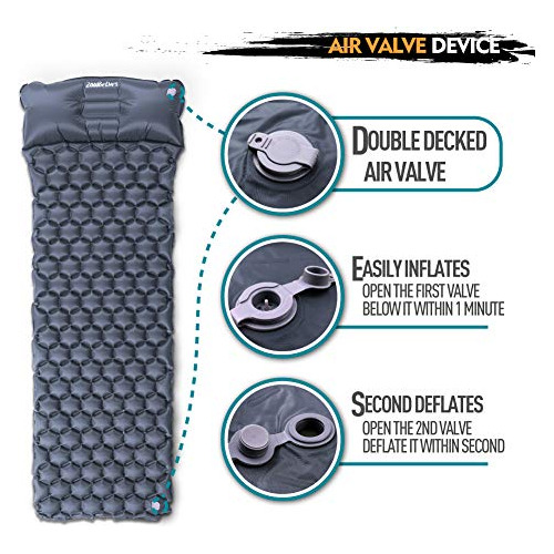 Colchoneta Ultraligera Dormir Almohada Incorporada, Col...