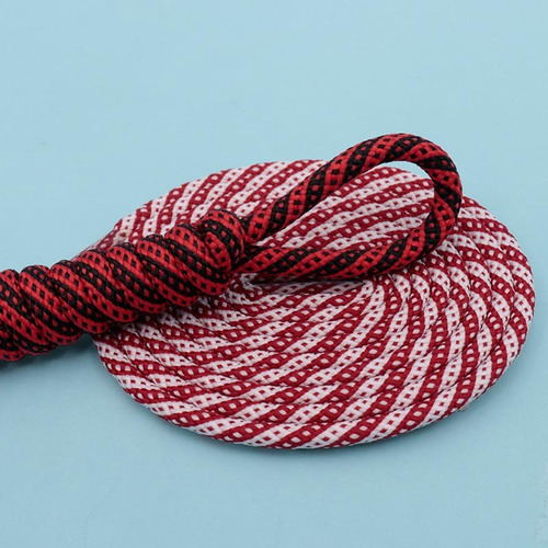 1 Par De Cordones Redondos De Sarga Tejida Bicolor Con Lunar