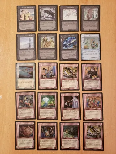 195 Cartas Tarjeta Diferentes Señor D Los Anillos Juego Satm (Usado)