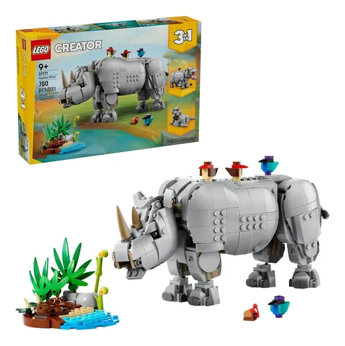 Lego Creator Animais Selvagens: Rinoceronte (31171) 780 | MercadoLivre