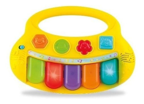 Piani Mini 5 Teclas Con Luz Bebe Marca Winfun 2007