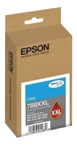 Imagen 2 de 7 de Cartucho Epson 788xxl Cyan Wf 5190 5690 5110 5620 Cuotas