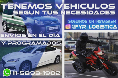 Imagen 3 de 5 de Servicio De Mensajeria Moto - Auto - Camioneta - Cadeteria -