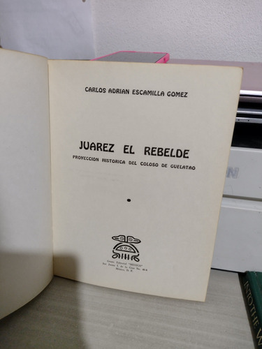 Juárez El Rebelde Carlos Adrián Escamilla Gómez Rp1 (Usado)