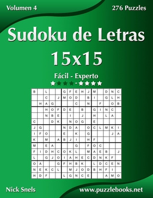 Libro Sudoku De Letras 15x15 - De Fã¡cil A Experto - Volu...