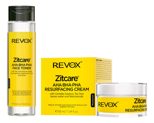 Revox Kit Zitcare Tónico Facial + Crema Rejuvenecedora 3c