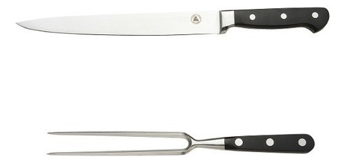 Set Asador Acero Inox Cuchillo Trinche Stolberg By Waterdog