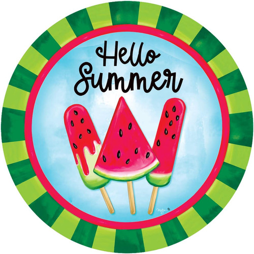 Popsicl Hello Summer Suncatcher Hecho Ee.uu 8  Diametro