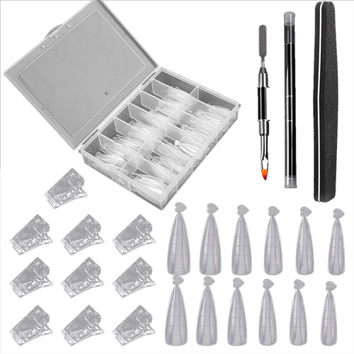 Extension Nail Forms Nail Kit De 132 Piezas Con Doble Punta