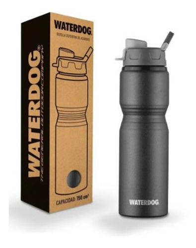 Imagen 3 de 3 de Botella Waterdog Scorpio 750ml Deportiva Aluminio