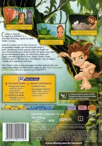Dvd Tarzan 2 - O Início Da Lenda - Disney - Original