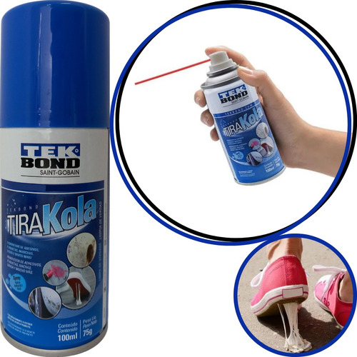 Tira Grude Removedor Cola Adesivo E Manchas 100ml Tek Bond