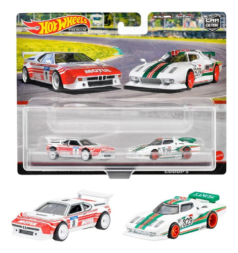 Hot Wheels Premium Car Culture - Paquete De 2 Bmw M1 Procar.