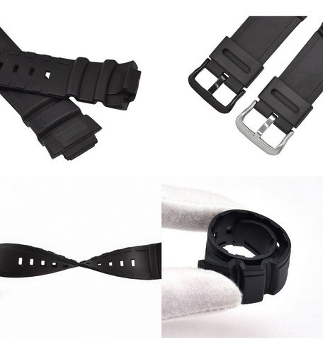 2 Correas Para Casio Ae2000 Ae-2000 Ae-2000w Ae-2000wd