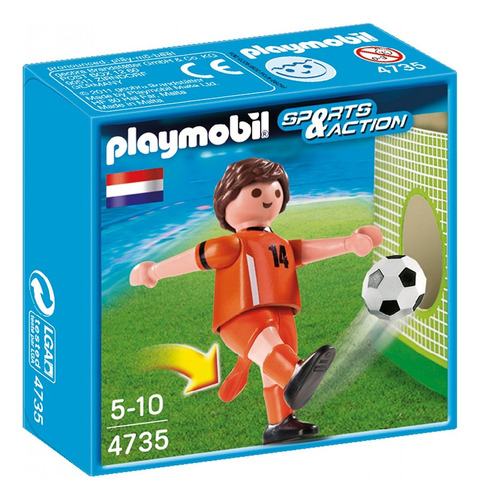Playmobil Esportes Seleçoes Fifa Jogador Holanda 4735