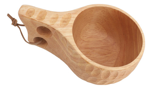Xícara De Café De Madeira Blue Shallow Wood L Com Alça Portá