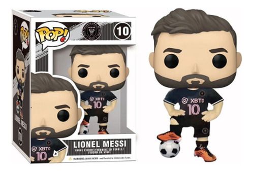 Funko Pop Fotball Lionel Messi #10 Inter Miami Jersey Negro