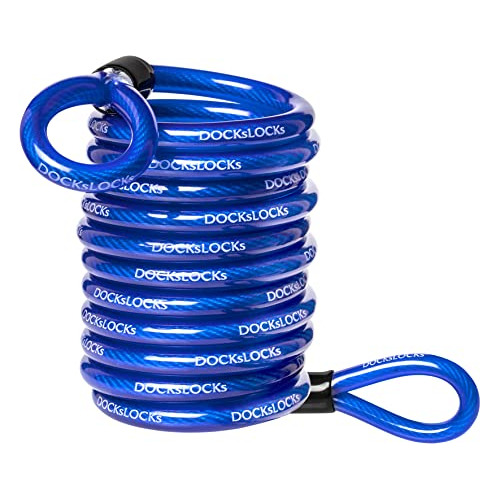 Cable De Seguridad Enrollado Antirrobo Dockslocks, Resistent