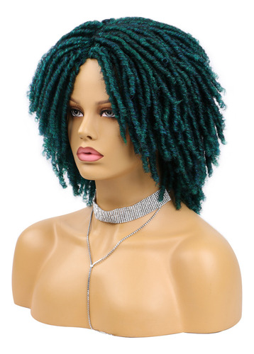 Wigs Wigs Peluca Sintética Corta Con Rastas Naturales Y Gorr