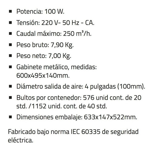 Imagen 4 de 7 de Extractor Purificador De Cocina Axel Ax-800 Acero Con Luz