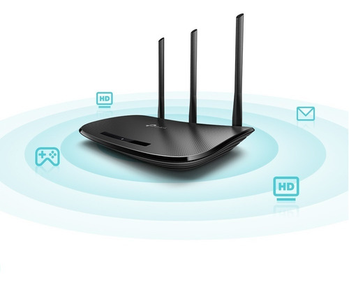 Imagen 9 de 9 de Router, Access point, Range extender TP-Link TL-WR940N V6 negro 220V