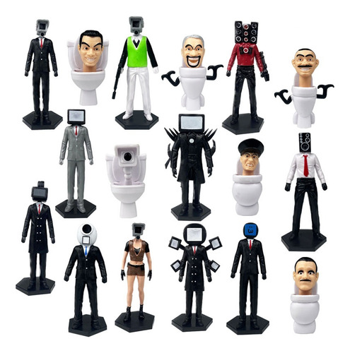 Figura De Juguete Tv Man Audio Man De 17 Piezas [u] [u]