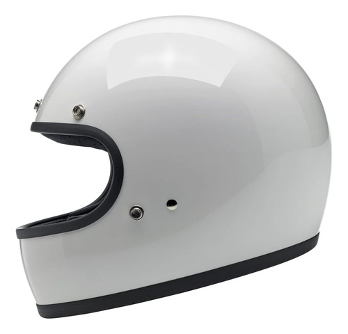 Casco Para Moto Biltwell Gringo Ece  Talla Xl Color Blanco