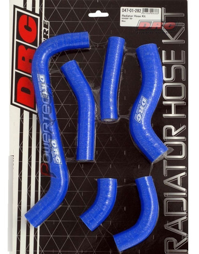 Kit Mangueras Radiador Drc Kawasaki Kxf 450 2009 - 2015 Azul