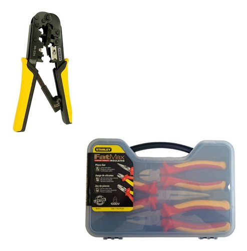 Kit Alicate Eletricista 3 Em 1 + Alicates Vde Fatmax Stanley