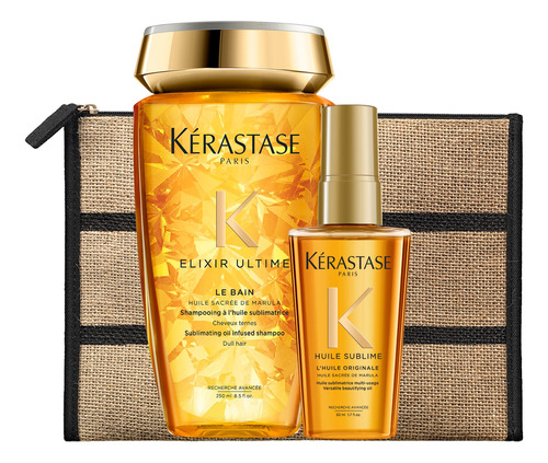 Duo Kerastase Elixir Ultime Shampoo 250ml + Huile 50 Ml