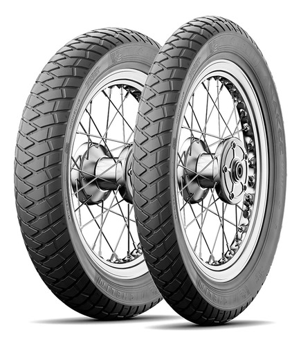 Llantas Michelin 120/80-18 + 90/90-21 Anakee Street D/p Tl