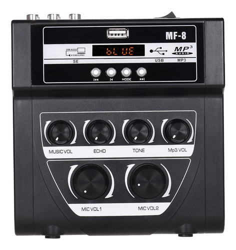 Micrófono Mixer Echo, Soporte Estéreo, Mezcladores De Audio