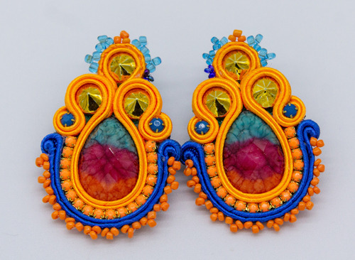 Aros Neivillarroel Soutache Modelo Jane