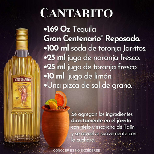 Caja De 12 Tequila Gran Centenario Reposado 950 Ml
