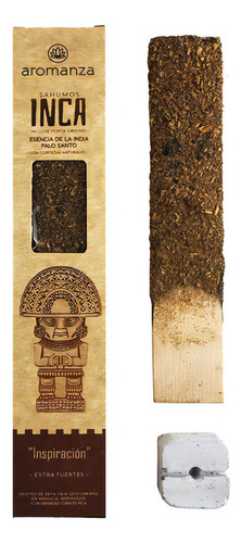 Sahumo Inca Aromanza + Porta Sahumo X6 Unidades Fragancia Esencia De La India - Palo Santo
