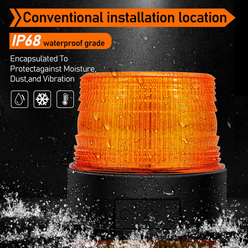 Antom 2pcs Luces Estroboscópicas Inalámbricas, Luz Ámbar,
