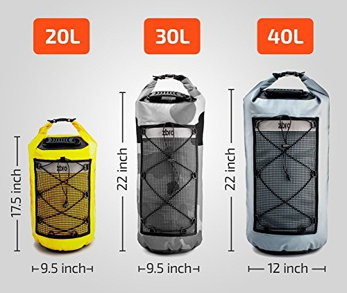 Imagen 4 de 6 de Zbro Waterproof Dry Bag Con 2 Bolsillos, Correas Acolchadas
