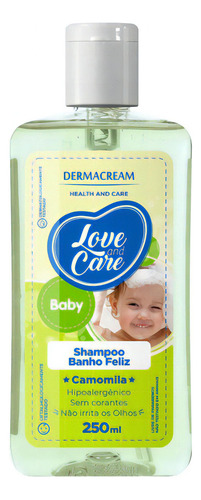 Shampoo Bebê Infantil Camomila Glicerina Dermacream 250ml