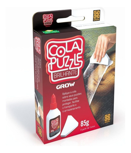 Cola Puzzle Quebra Cabeça Brilhante 85 Gramas Original Grow